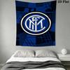 Inter Milan Crest Wallpaper Bedding 1 Duvet Cover 2 Pillowcase Without Core Christmas Birthday Gift Duvet Cover And Pillowcase