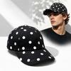 New Soft-Top Polka Dot Baseball Cap Wide Brim Adjustable Casual Hat Versatile Sun Protection Sun Hat For Women Men