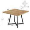 Tribesigns Square Dining Table for 2, 31.5 Inch Modern Dining Table with Metal Base, Kitchen Table for Dining Room