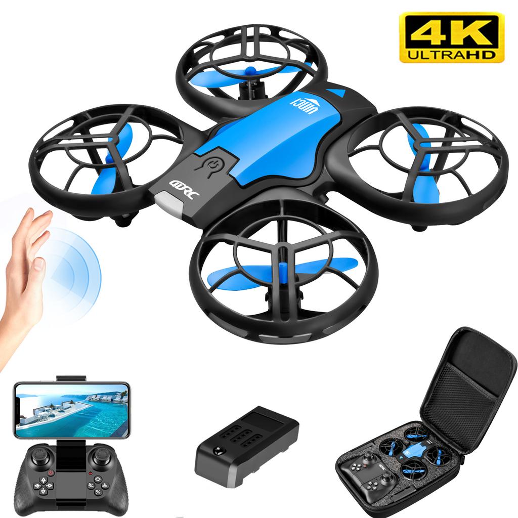 V8 New Mini Drone 4k Profession HD 1080P Wide Angle Camera WiFi FPV RC Dron Height Keep Drones Helicopter Kids Toys 4DRC