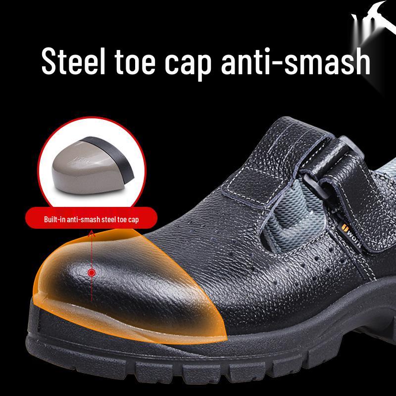 U-work PAL-B1132 Safety Sandals - Breathable, Anti-Smash, 6KV Insulated Labor Protection Shoes.