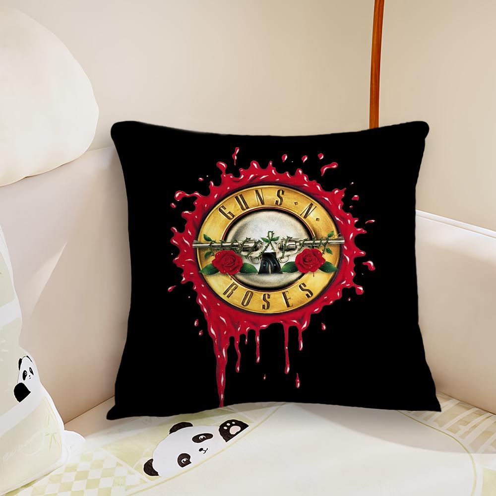 G-Guns N R-Roses Appetite for Destruction Pillow Case Living Room Sofa Cushion Cover Suitable For Home Bedroom Room Decoration