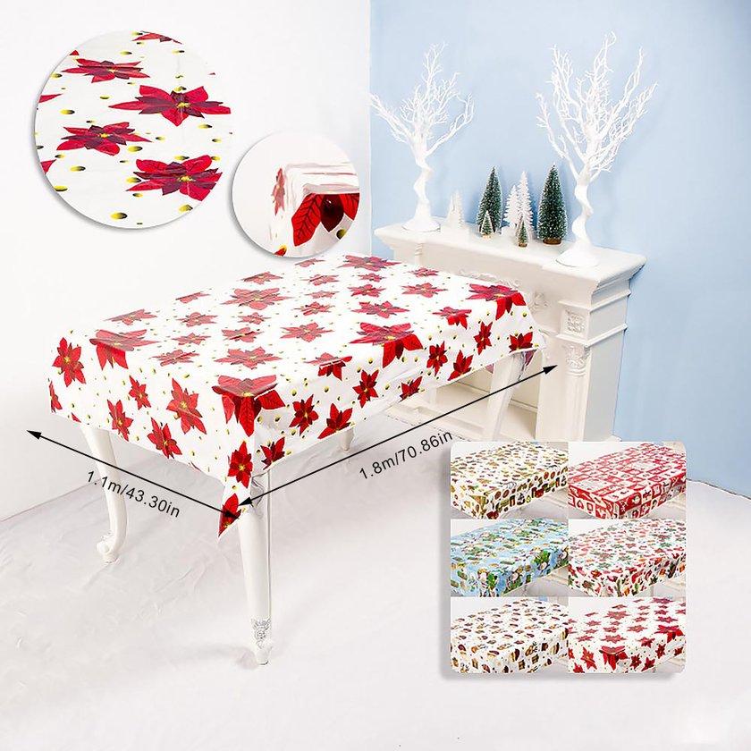 Buy Cozy Printed Tablecloth Christmas PVC Tablecloth Christmas