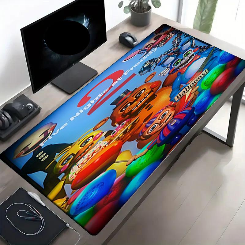 Five Nights At Freddy's Print Mouse Pad, Anti‑Slip Desktop Keyboard Mat, for PC Laptop Gaming Working Daily Use, Cool Festival Surprise Gift