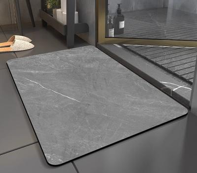 Absorberend en antislip vloermatje, Voetmat van diatomeeënaarde, Sneldrogend voor badkamerdeur, toilet, badkamergebruik