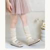 Children's Lightweight Socks Cover Leg Warmer with Ruffled Edges Macaron Color for Girls Spring Summer Wear