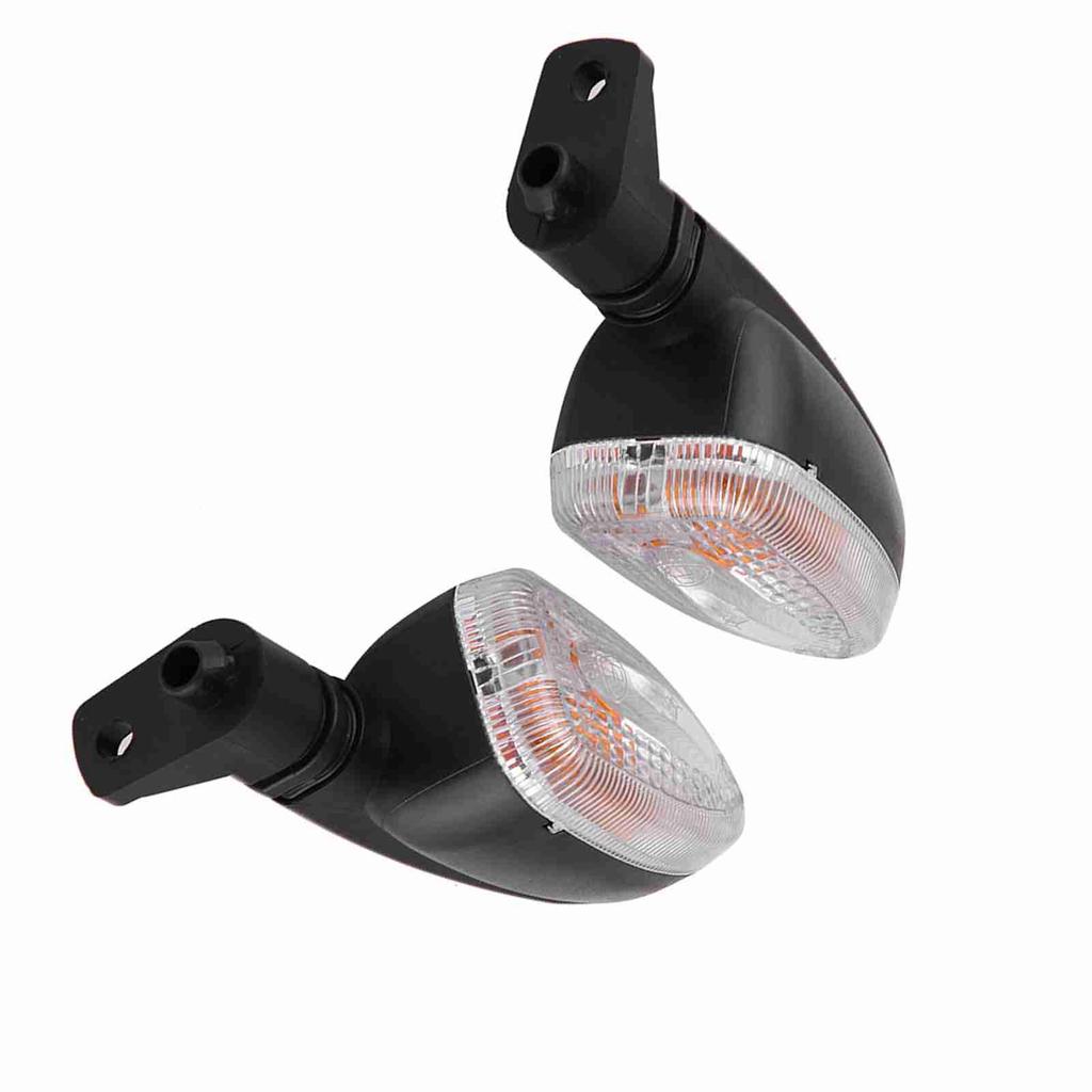 Pair of Motorcycle Turn Signal Lights Direction Indicator Lamp for BMW F800 Transparent