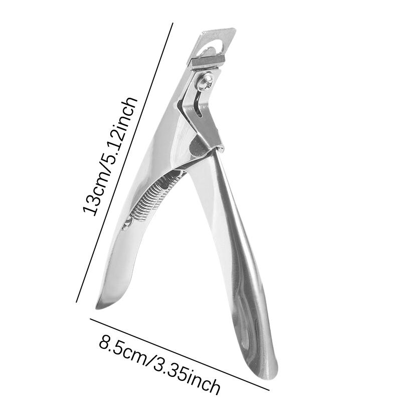 Nail Art Tips Clipper Trimmer Scissors Round Edge Finger Cutter False Nails Manicure Tool