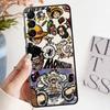 Case for Samsung Galaxy A36 A32 A24 A55 A41 A22 A52 A26 A72 A25 A71 A23 A53 A35 A51 A73 Black Soft Phone Cover Art One Piece