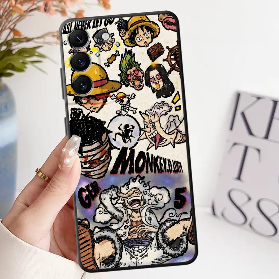Case for Samsung Galaxy A36 A32 A24 A55 A41 A22 A52 A26 A72 A25 A71 A23 A53 A35 A51 A73 Black Soft Phone Cover Art One Piece