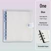 Soft Leather Ring-Bound Planner with Detachable Buckle - Square, Thickened, Grid or Blank Pages