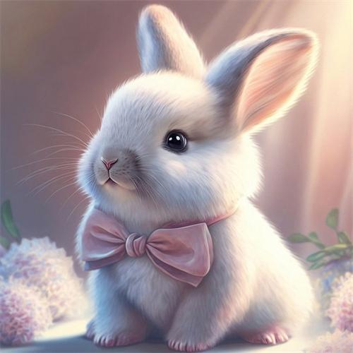 Pictură cu Diamante Mozaic Iepure Fantezie Colecție Broderie Cusătură în Cruce Animal Pătrat/Rotund Complet Decor Acasă