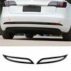 For Tesla Model 3 2017-2022 Gloss Black Rear Bumper Fog Light Frame Trim Cover