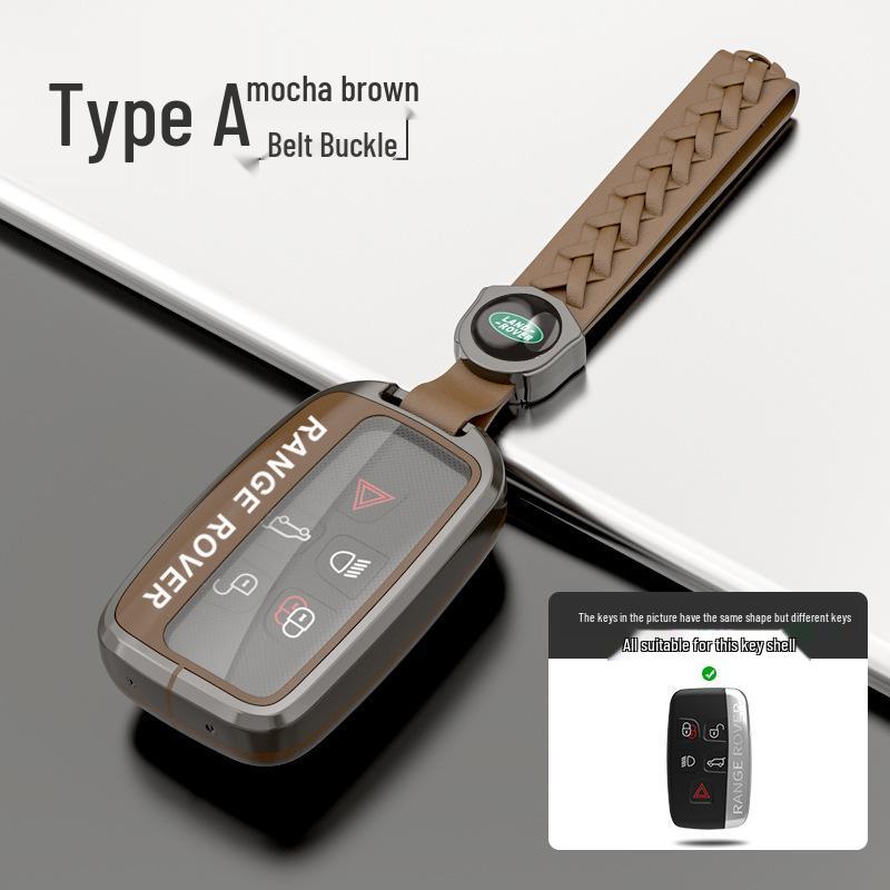 5-Button Key Case for Range Rover: Sport, Evoque, Defender, Discovery, Velar, Discovery 4