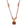 Edelstahl Halskette, Frucht Ozean Serie, Tropföl, Farbiger Anhänger, Kordel, Handgeknüpfter Schmuck, Damen