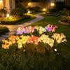 LED Simulated Lawn Decoration Light Solar Powered Flower Landscape Light  For Women