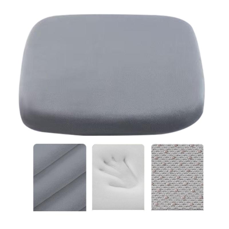 Soft Memory Foam Chair Pad, NonSlip Seats Cushions for Desk Chairs and Vehicles, Eases Lower Back Fatigue