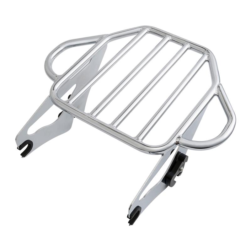Motorcycle Two-Up Detachables Luggage Rack For Harley Touring Road King Street Glide Electra Glide 2009-2024