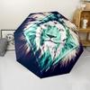 Werder Bremen LOGO Print Automatic Umbrella, 8 Rib Iron Frame, Plastic Handle, Suitable for Outdoor Travel &Daily , Ideal Gift