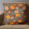 1 pieces -2D flat printing Autumn Floral Pumpkins Pattern Decorative Cushions Polyester pillowcase,sofa decorative cushion cov