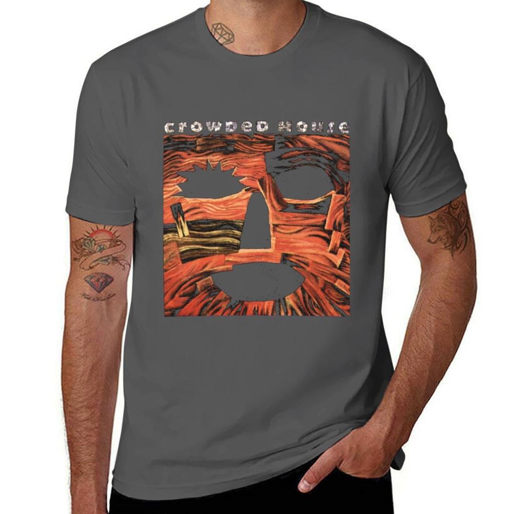 Crowded House Tshirt Casual Soft Cotton Short Sleeve Tee Tshirt