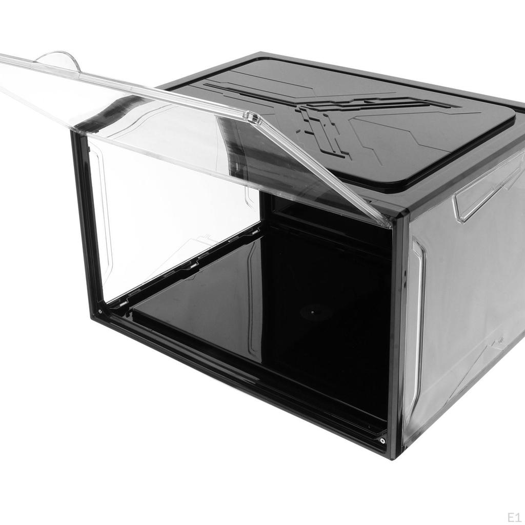 Shoe Box, Large Size Storage Organizers Stackable Box Rack Clear Drawer