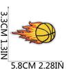 Cartoon Basketball Stickerei Stoff Aufkleber Kinderkleidung Dekorative Flicken Aufkleber Sportball Computer Stickerei Etikett Basketball Stempel Junge