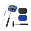 Durable 2 IN 1 Glass Wiper Telescopic Multifunctional Window Cleaner Handheld Window Squeegee for Home