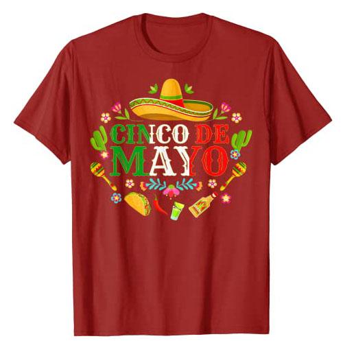 Cinco De Mayo Fiesta Surprise Camisa 5 De Mayo Viva Mexico TShirt Funny Family Graphic Tee Tops Holiday Vacation Clothes Gifts