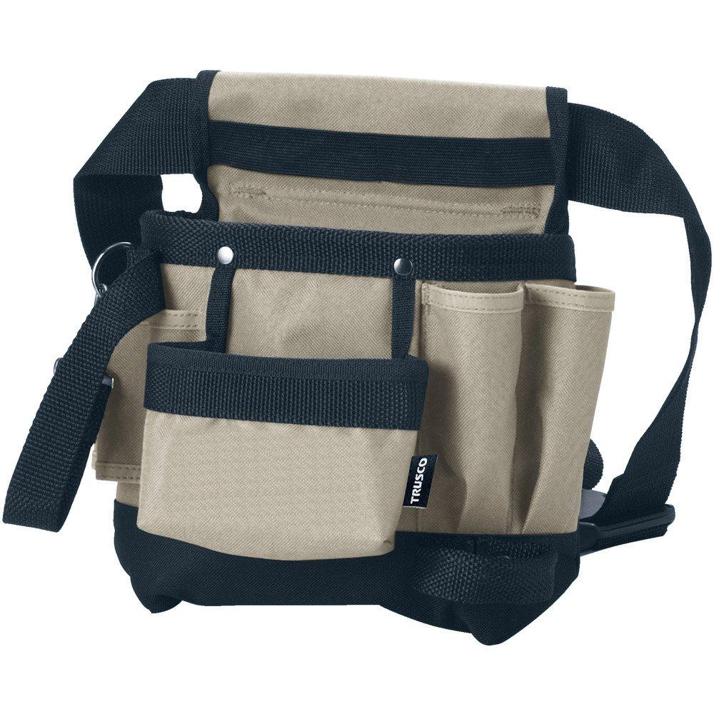 

Сумка для инструментов TRUSCO Tool, 5 отделений, кобура, карманы, TTH-200 бежевый