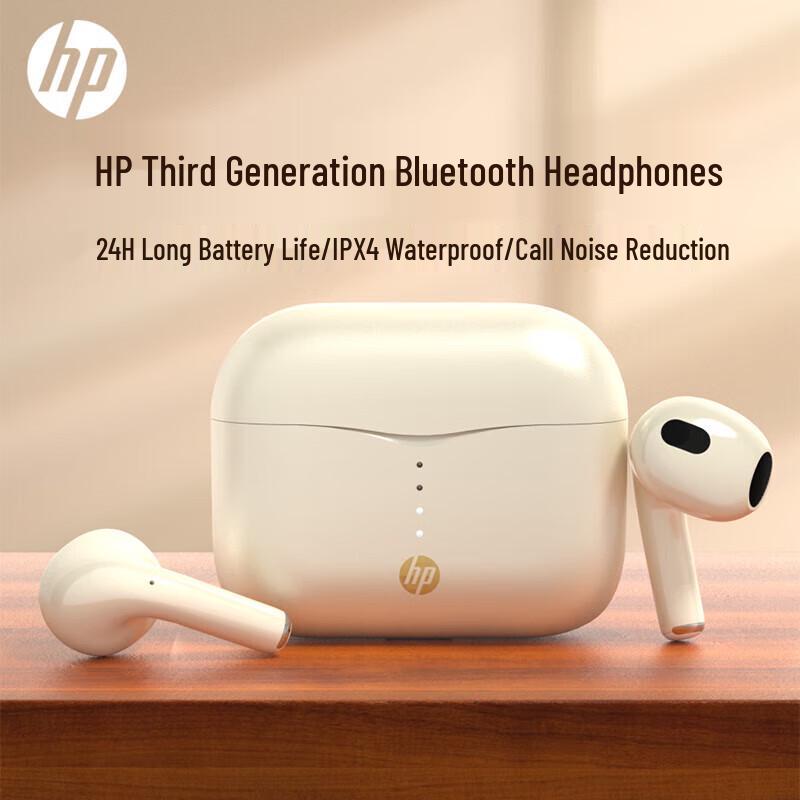 HP H23A Wireless Bluetooth 5.3 TWS Semi-In-Ear Earbuds