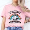 Your Little Ray of Sarcastic Sunshine Has Arrived Raccoon Shirt,Sarcastic Raccoon Women's T-Shirts,summer Fashion Tee T-Shirts