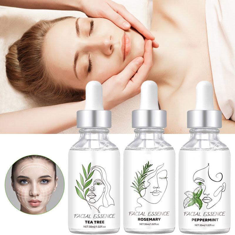 Facial  Set With Peppermint TeaTree And Rosemarys  3pc3*30ml  Skin  To Tighten Pores