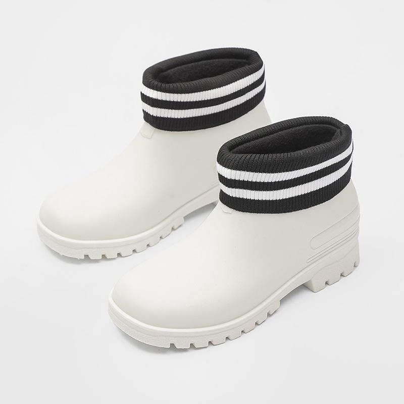 

Модные корейские универсальные нескользящие резиновые сапоги для пар 44