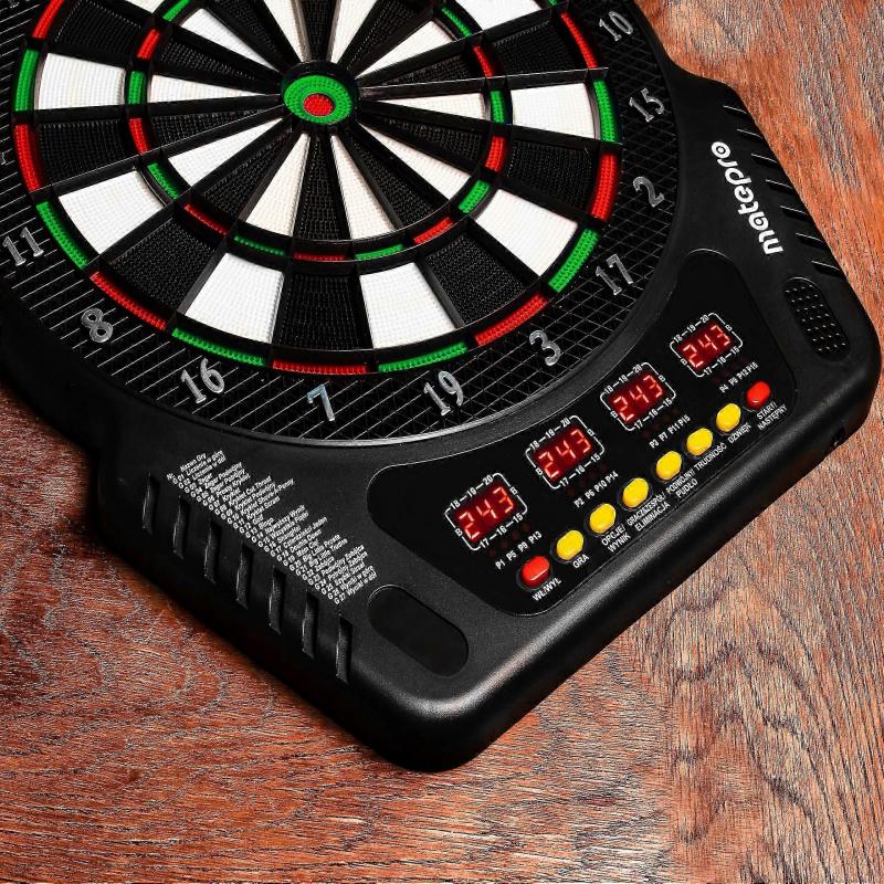 Electronic Dartboard Set with Aluminum Darts for Matepro - Professional Dartboard & Darts Kit for Home & Pub Games