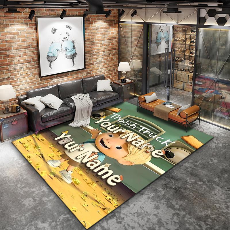 Adventure Land Custom Name Carpet Rug For Living Room Bedroom Home Sofa Decoration Kids Play Nonslip Floor Mat