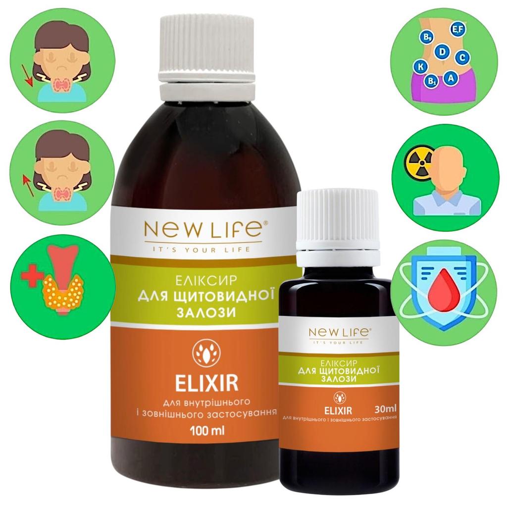 Pflanzliches Schilddrüsenelixier, Nahrungsergänzungsmittel New Life