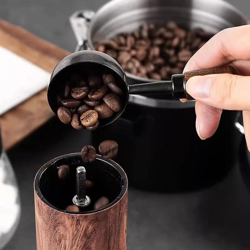 1pc Walnut Handle Measuring Spoon Coffee Powder Spoon Kitchen Home Baking Tool Measuring Cup Measuring Tools for Kitchen