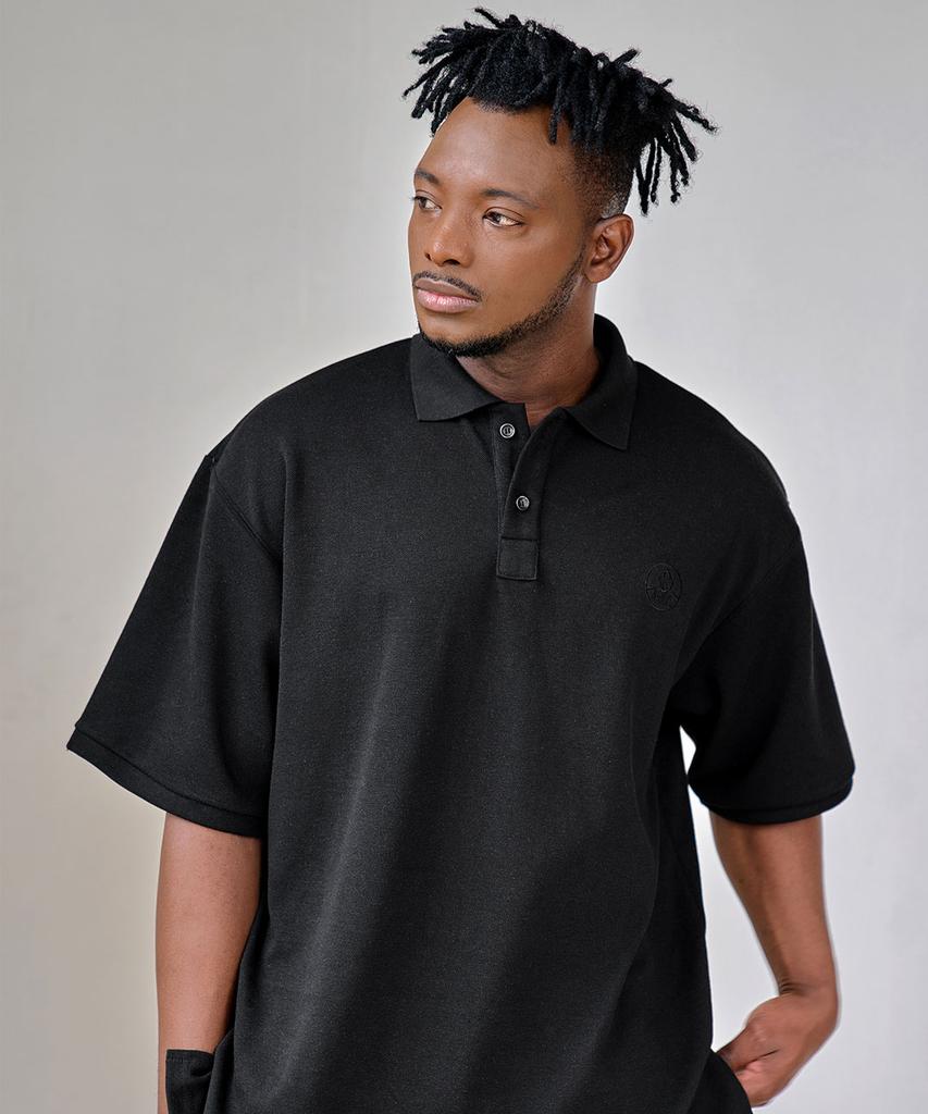 Beullaegmamba Luke Basic Pique Short Sleeve T-Shirt (Black)
