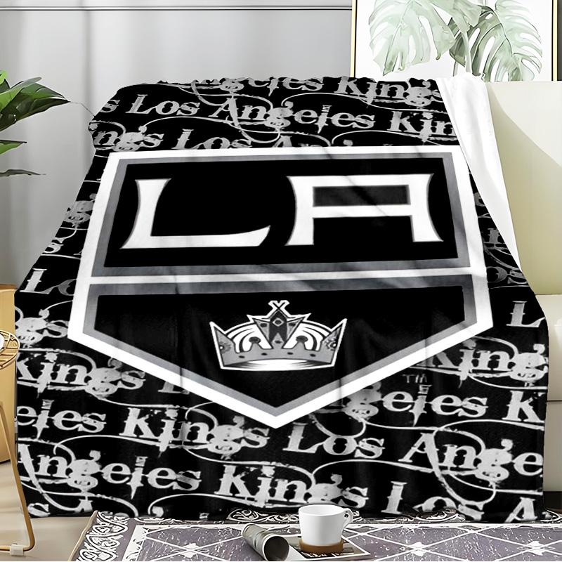Angeles king Crest Blanket Flannel Throw for Sofa, Indoor, Camping, Living Room, Office, Chair, And Bed Soft Birthday Gift
