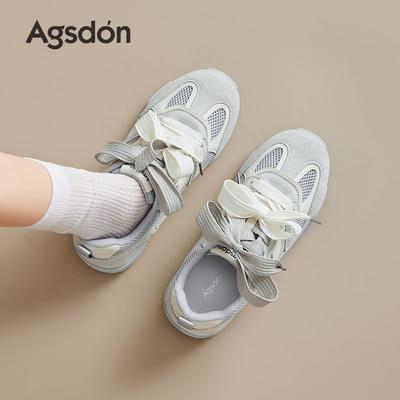 Augustine Ballet Training Shoes Women's 2025 New Summer Flat-bottomed Casual Soft-soled Sneakers Mesh Forrest Gump Shoes