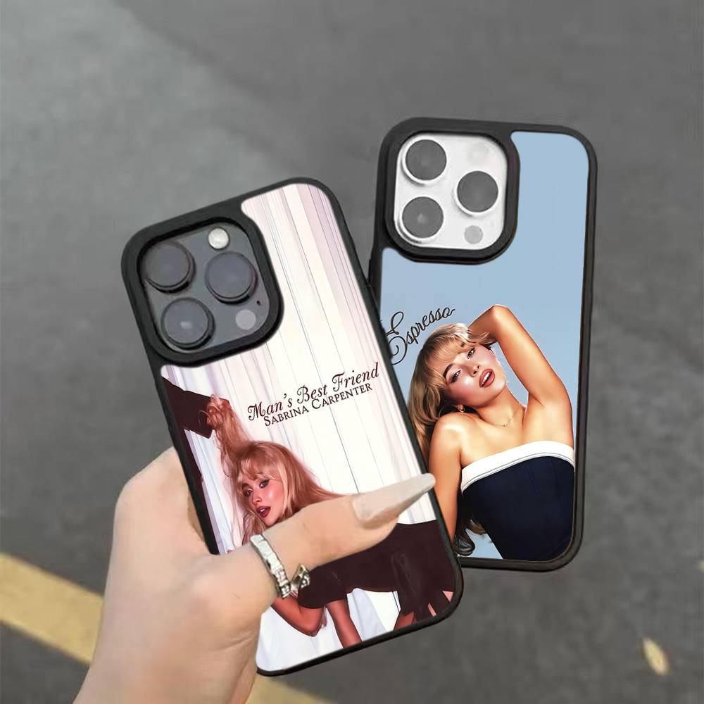Singer S-Sabrina C-Carpenter Phone Case For iPhone 17 16 15 14 13 12 11 Pro Max Plus PC+TPU Shockproof Back Cover