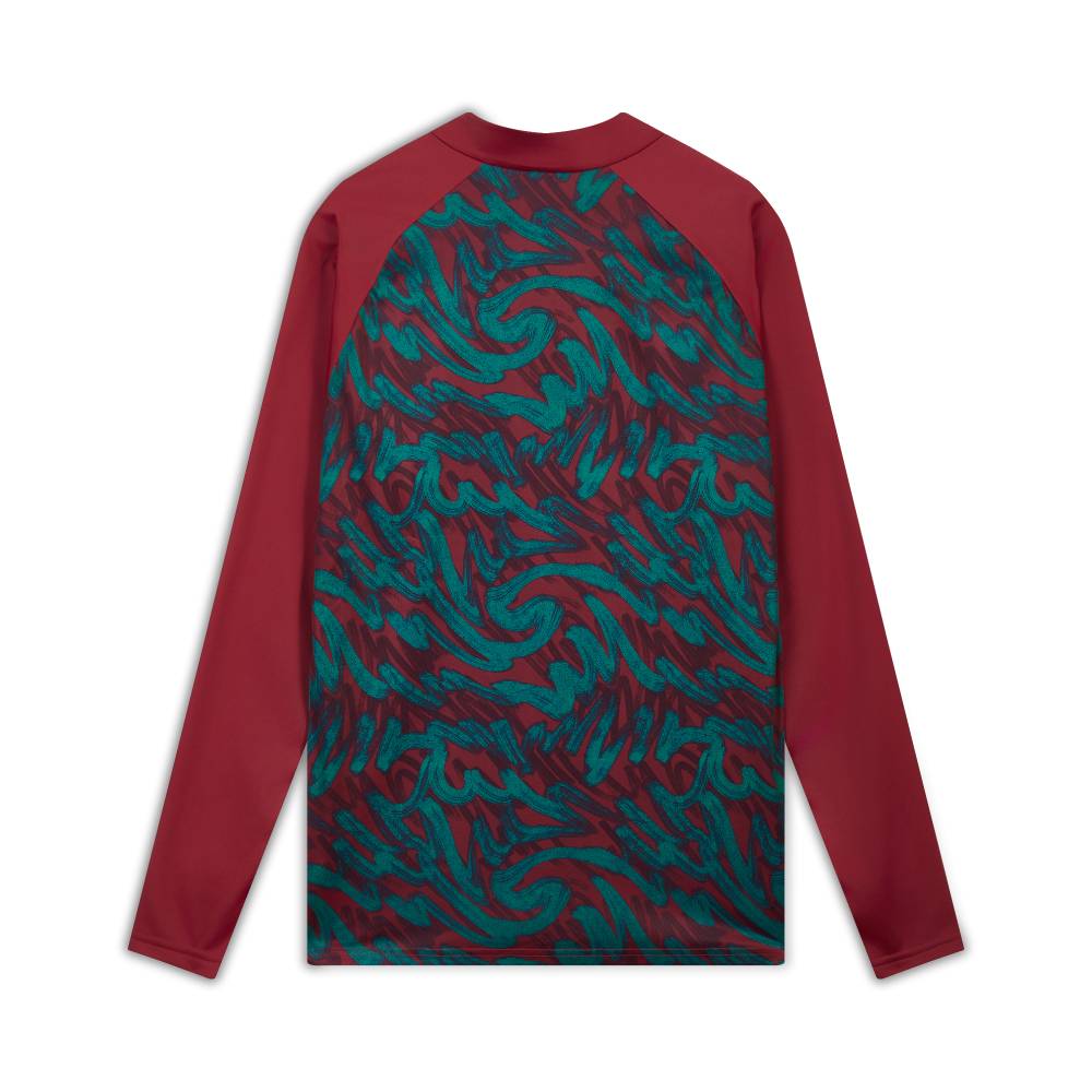 Puma Portugal National Team Moisture-Wicking Slim Fit Color Block Long Sleeve Quick-Dry T-Shirt Men tops 784790-37