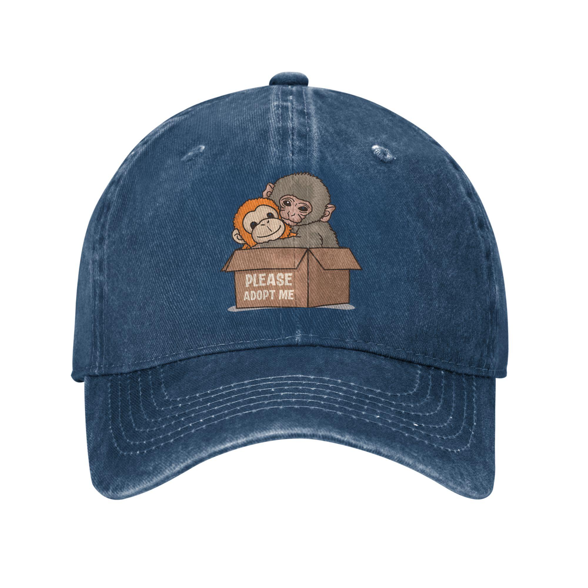 

Monkey Punch Washed Baseball Cap please adopt me y2k Cute Sun Trucker Hat Summer Women Unisex Tennis Skate Baseball Caps One Size