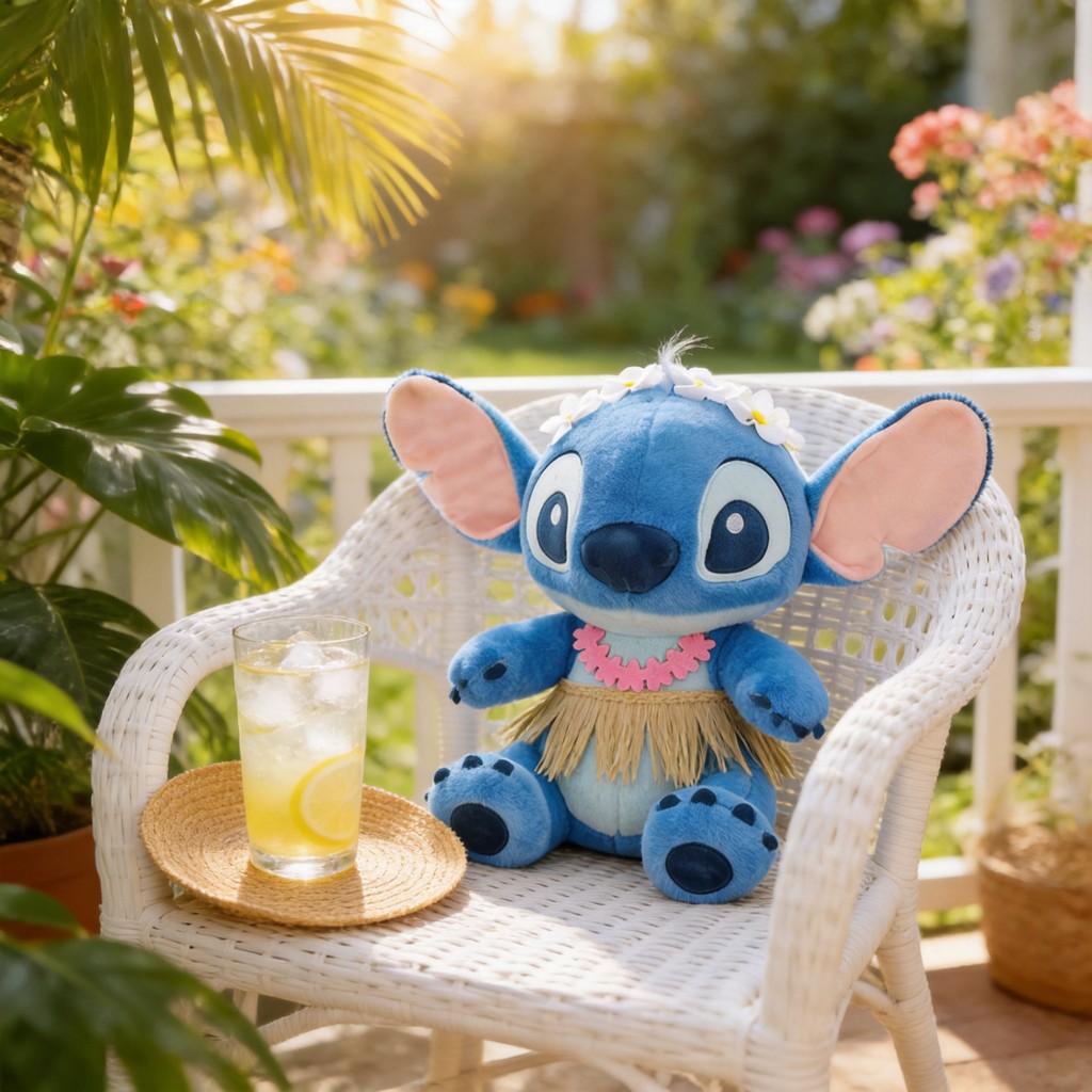 Peluche Lilo & Stitch in Materiale Peluche Corto per Decorazione Vacanze Estive