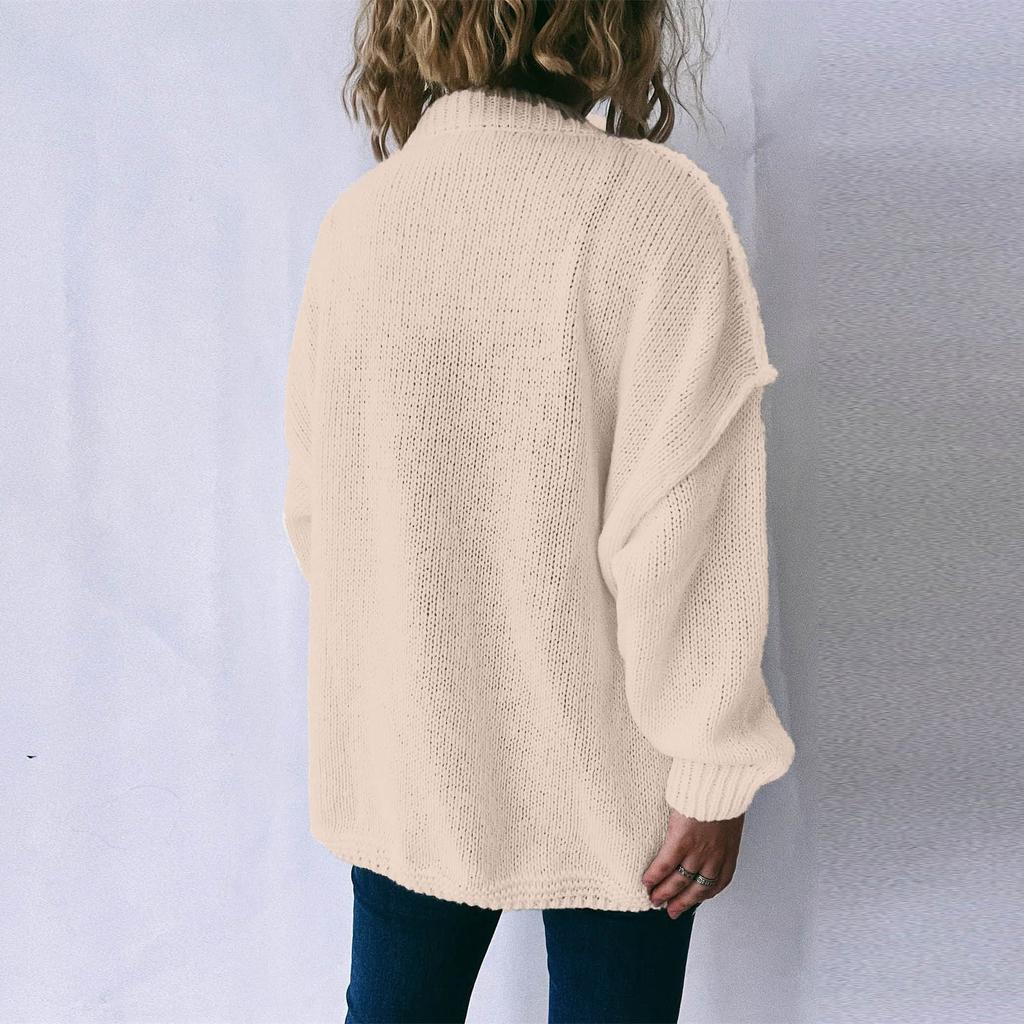 Women's Autumn And Winter Loose Pullover Sweater Fashionable Long-sleeved Round Neck Reverse Wear Sweater