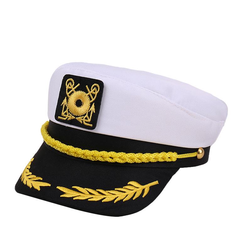 2025 New Spring Summer Party Yacht Captain Hat - Sailor Style Outdoor Sun Protection Performance Cap