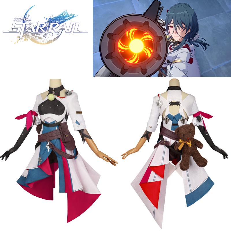 Honkai Rail Star Natasha Cosplay Costume Party Accessories Kilt Teddy Gift Bear