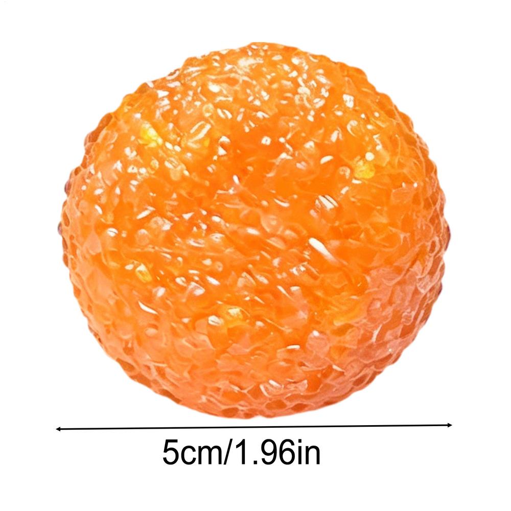 Squeeze Toys 1PC Sensory Stress Reliever Reusable Slushie Squeeze Ball with Crunchy Crackling Noise  Squeeze Toy Fidget Ball оранжевый
