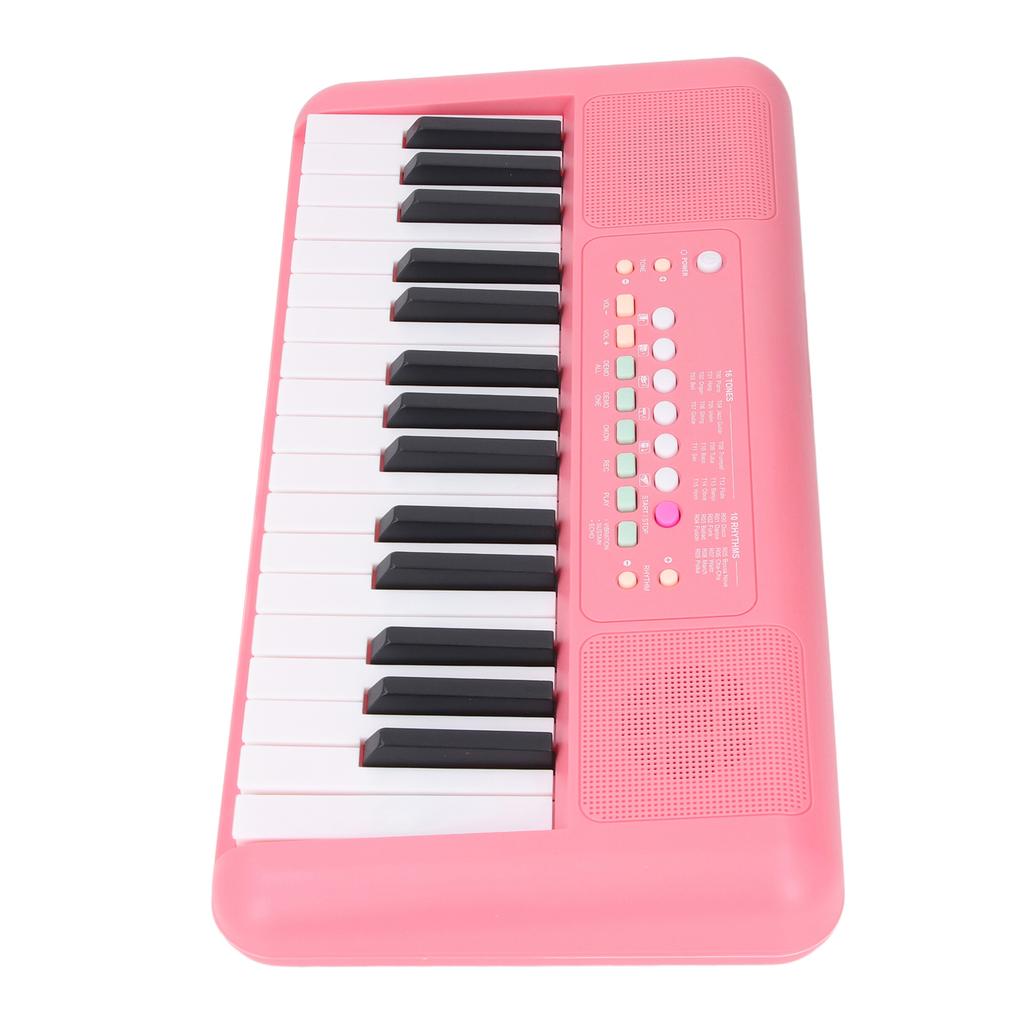 32 Key Electronic Keyboard 16 Tones 10 Rhythms Vibrato Sustain Echo Effects Electronic Piano